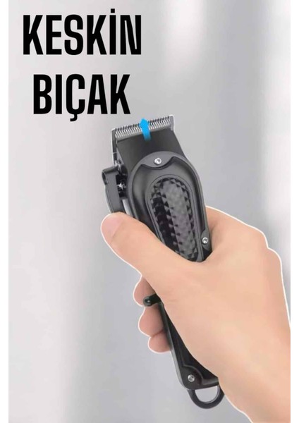 Teknorod Suya Dayanıklı Tıraş Makinesi Keskin Bıçaklı Dijital Göstergeli Şarjlı