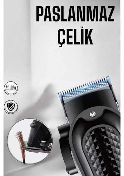 Teknorod Suya Dayanıklı Tıraş Makinesi Keskin Bıçaklı Dijital Göstergeli Şarjlı