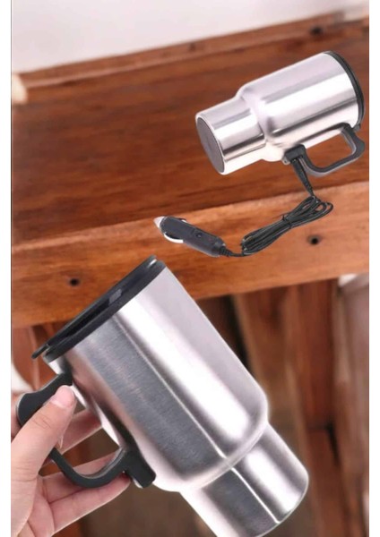 Teknorod Kettle Kapaklı Araç Içi Termos Tüm Arabalara Uyumlu Çakmaklık Girişli Su Isıtıcı Bardak indirimleri