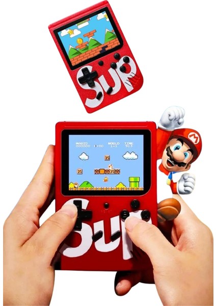 Sup Atari Retro 400 Nostalji Oyunlu Mini Atari Taşınabilir Oyun Konsolu