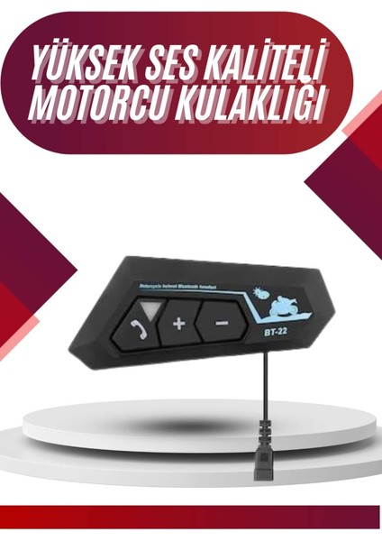 Intercom Bluetooth Kask Kulaklık Motosiklet Kulaklık 5.0 Bluetooth