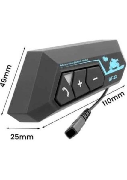Intercom Bluetooth Kask Kulaklık Motosiklet Kulaklık 5.0 Bluetooth