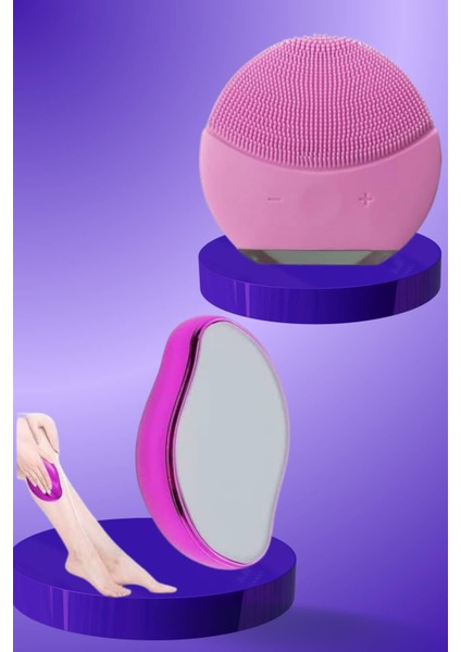 Teknorod Crystal Eraser Epilasyon Aleti ve Titreşimli Yüz Temizleme Masaj Aleti