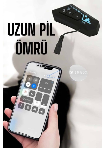 Teknorod Kask Kulaklık Bluetooth Motosiklet Kulaklık Intercom Su Geçirmez