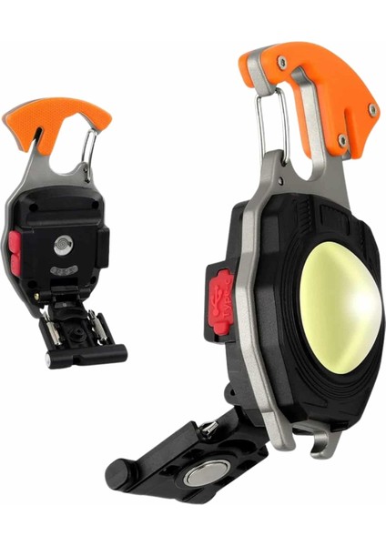 7 Modlu Mini LED Lamba Anahtarlık USB Şarjlı Kamp Için Taşınabilir fiyatları