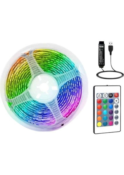 Rgb Şerit LED 10 Metre LED Işık Kumanda ile Kontrol Rgb