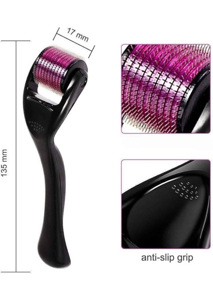 540 Iğneli Derma Roller 1mm Titanyum Uçlu Saç Kaş Serum