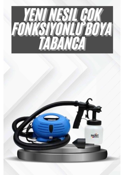 Taşınabilir Elektrikli Boya Tabancası Profesyonel Motor Yapısı Omuz Askılı Hazneli