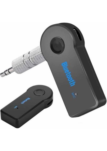 Tüm Cihazlara Uyumlu Bluetooth Aux Araç Kiti Siyah