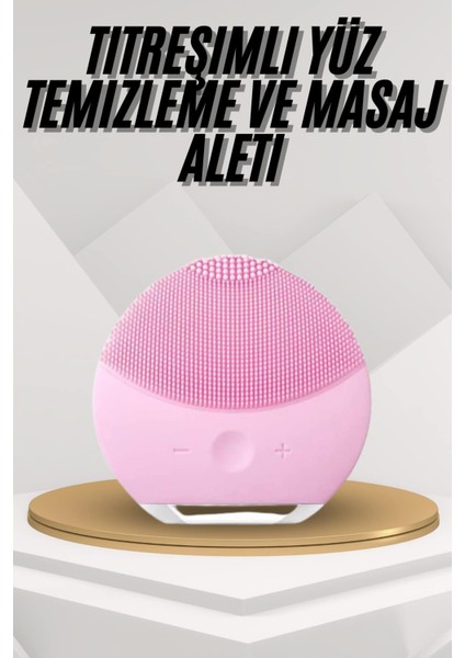 Hassas Ciltlere Özel Titreşimli Yüz Temizleme ve Masaj Aleti