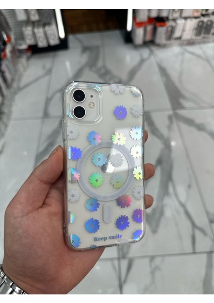 Apple iPhone 11 Kılıfrenkli Papatya Fiyonklu Kurdele Kurdelelu Magsafe Kılıf Silikon Tasarımlı fırsatları