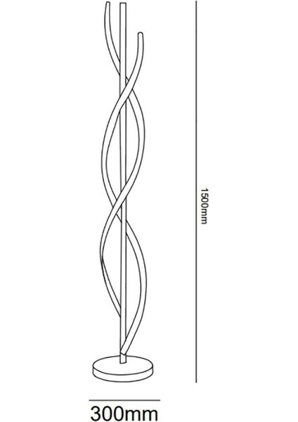 Trıolux LED Lambader Double Joy TR4V023 Pro 150 cm