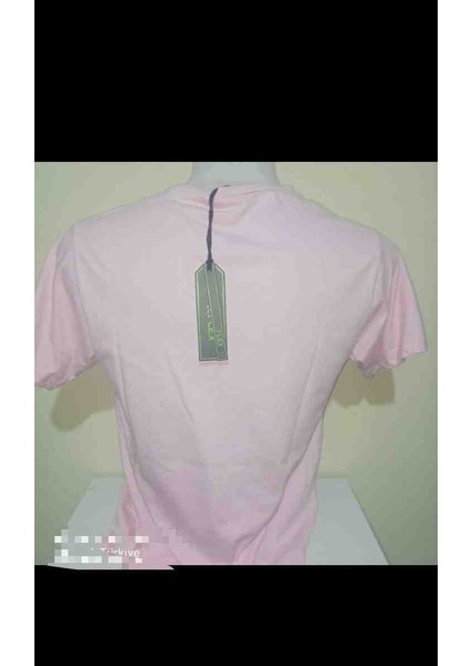 Yırtmaçlı Pembe Kadın T-Shirt modelleri