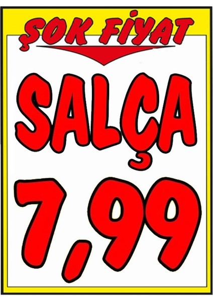 Şok Fyt Yazılı 24,5 x 19 Kuşe Baskılı Indirim Kağıdı 50 Adet fiyatları