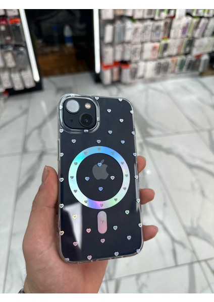 iPhone 14 Kılıf Kalp Magsafe Kılıf Fiyonklu Kurdele Kurdeleli Tasarım Silikon Kılıf Gümüş fiyatları