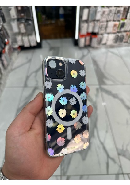 iPhone 14 Kılıfrenkli Papatya Fiyonklu Kurdele Kurdelelu Magsafe Kılıf Silikon Tasarımlı fiyatları