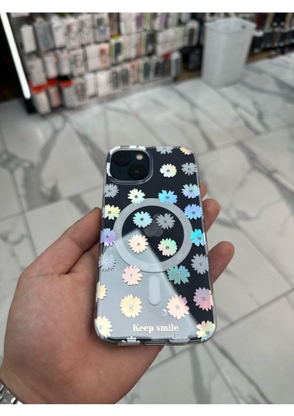 iPhone 14 Kılıfrenkli Papatya Fiyonklu Kurdele Kurdelelu Magsafe Kılıf Silikon Tasarımlı modelleri