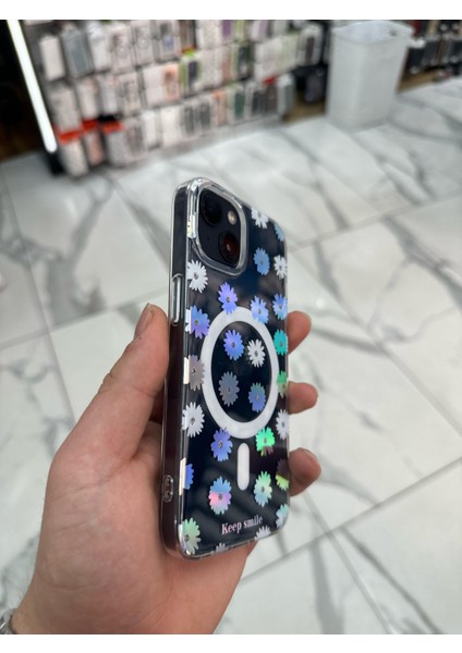 iPhone 14 Kılıfrenkli Papatya Fiyonklu Kurdele Kurdelelu Magsafe Kılıf Silikon Tasarımlı indirimleri