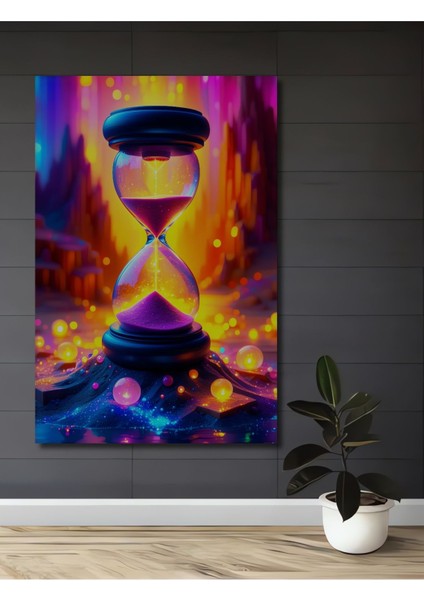 Mor Kum Saati Rüya Zamanı Ahşap Dekoratif Dikdörtgen Salon/ofis/ev Çerçeve Görünümlü Tablo fiyatları