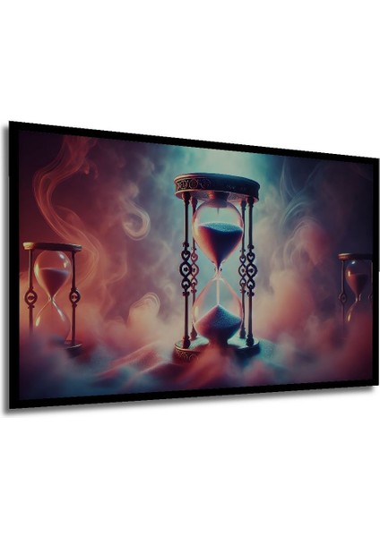 Zamanda Yolculuk Ahşap Kum Saati Dekoratif Dikdörtgen Salon/ofis/ev Çerçeve Görünümlü Tablo fırsatları