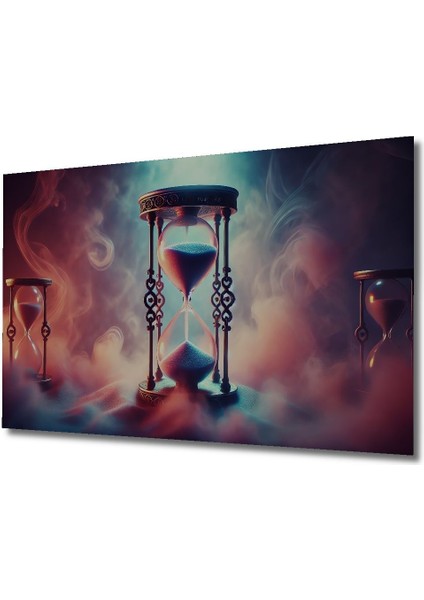 Zamanda Yolculuk Ahşap Kum Saati Dekoratif Dikdörtgen Salon/ofis/ev Çerçeve Görünümlü Tablo indirimleri