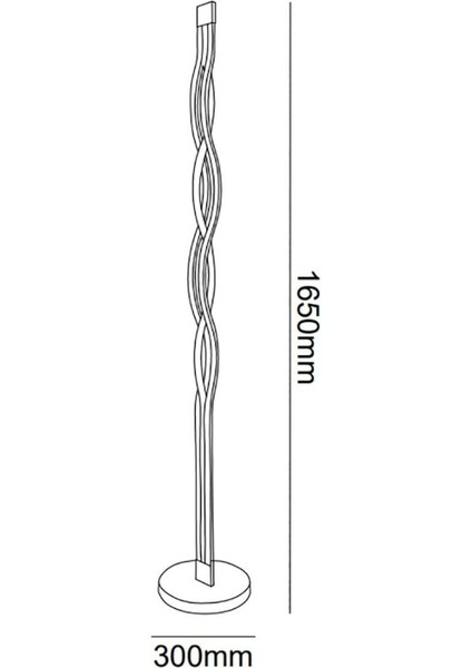 Trıolux LED Lambader Opposıte TR4A003 165 cm