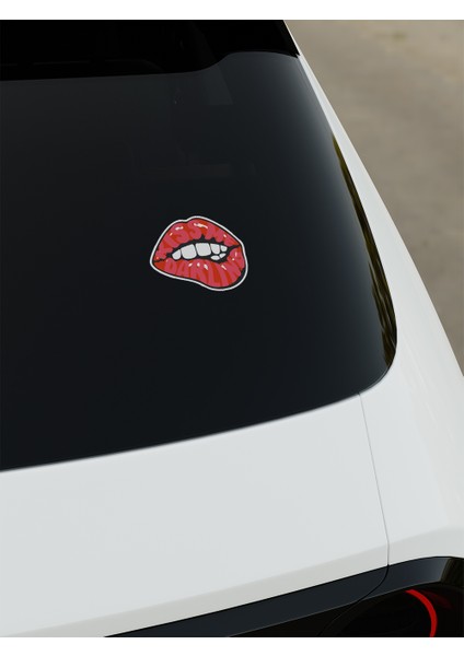 Kiss Me Dudak Dijital Baskı Sticker