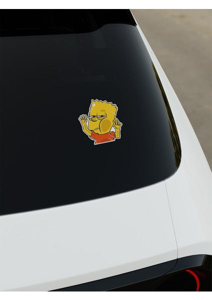 Simpson Cam Dijital Baskı Sticker