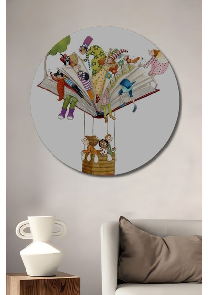 Dekoratif Modern Sanat Duvar Tablo Ahşap Yuvarlak Tablo fiyatları