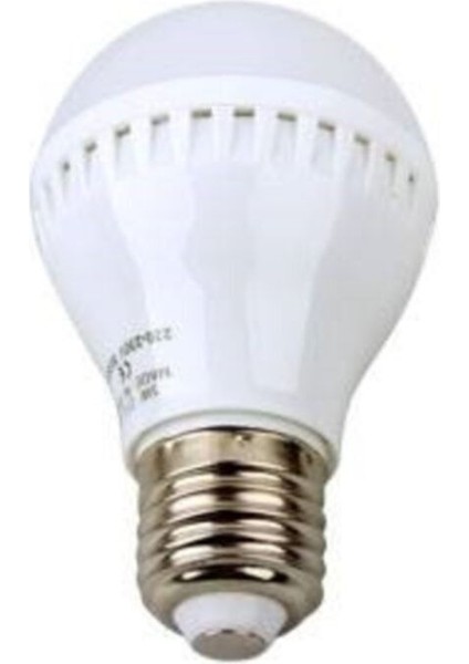 Beyaz LED Aydınlatmalı Klasik Duy Uyumlu Enerji Tasarruflu 7W Ampul 4 Adet