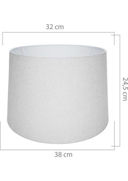 38'lik Konik Lambader Şapkası / Beyaz fiyatları