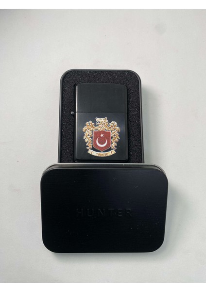 Bozkurt Arma Tasarımlı Kutulu Benzinli Metal Çakmak