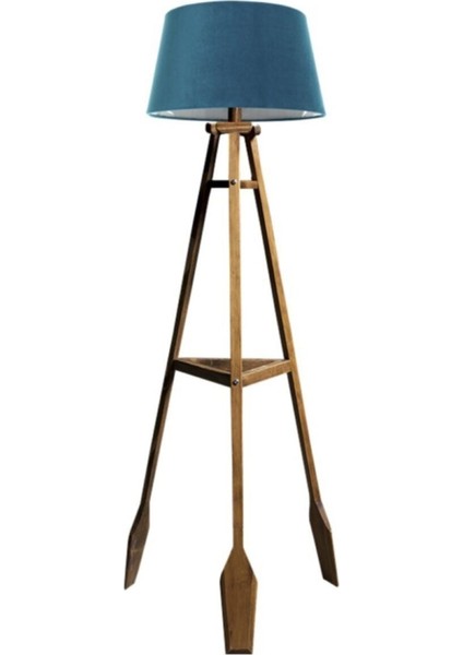 Remi 3 Ayaklı Tripod Lambader Naturel Ahşap Köşe Lambası Abajur Avize Aydınlatma Ahşap Siyah Ağaç C