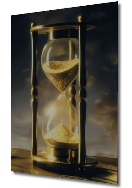 Dekoratif Dikey Modern Sanat Kum Saati Duvar Tablo Ahşap Dikdörtgen Tablo fırsatları