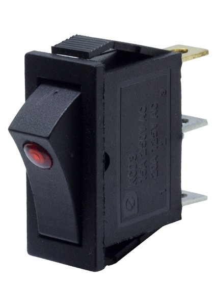 Işıklı Tekli Mercekli Anahtar (IC-113A) (5067)