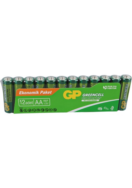 Gp 15G-GREENCELL 12Lİ Paket Kalem Pil (12Lİ ) Gp 15G-2VS12 (5067)