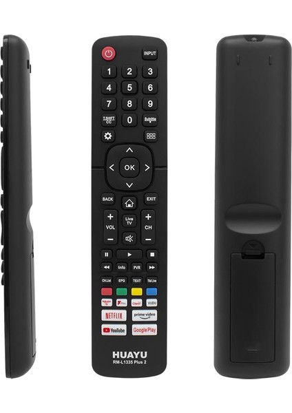 Huayu RM-L1335 Plus2 Hısense Netflıx-Prıme-Youtube-Rakuten-Google Play-Vudu Tuşlu LCD LED Tv Kumandası (5067)