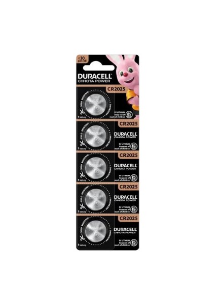 Duracell 2025 Para Pili 5li Kart (5067)