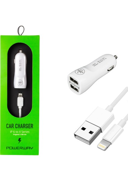 X3 3.1A Iphone Araç Çakmaklık Şarj Aleti (5067)