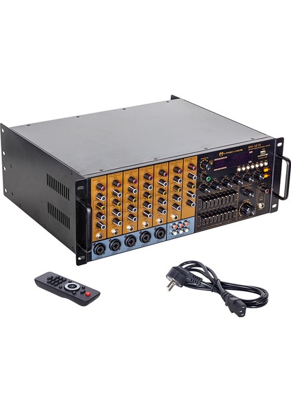 Magıcvoıce MV-1213 Küp Mixer Anfi USB Bt Uk RMS100W Max 800W 6 ZON+99DSP+4-16-70-100V Trafolu (5067)