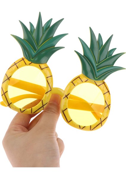 Tropikal Hawaii Ananas Şekilli Parti Gözlüğü 9.5 x 14 cm (5067)
