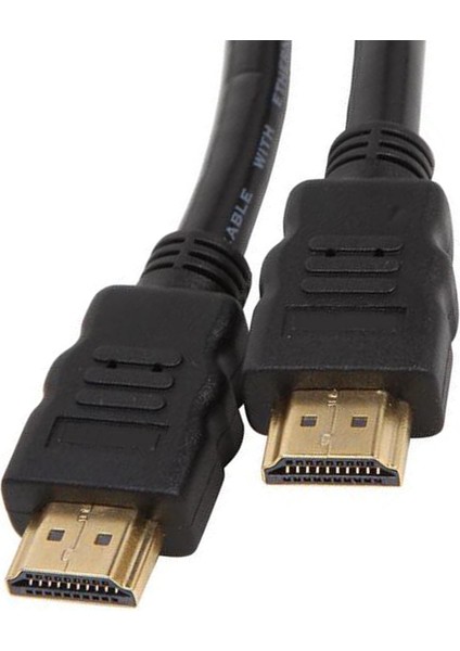 Plastik Düz Siyah 30 Metre Gold HDMI Kablo Poşetli (5067)