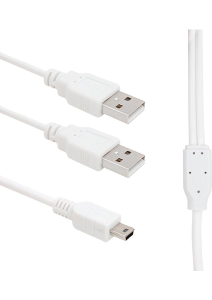 USB 2 x Erkek - Mini USB 5 Pin (2.0V) 1.5 Metre Kablo (5067)