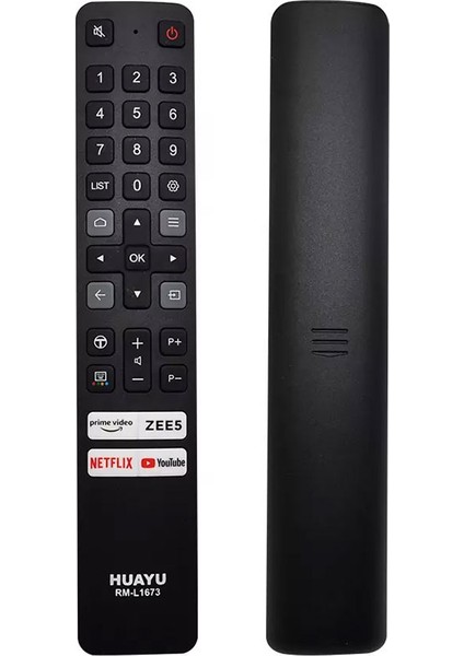 Huayu Kl RM-L1673 Netflıx-Prıme Vıdeo-Zee5-Youtube Tuşlu Tcl Lcd-Led Tv Kumandası (5067)