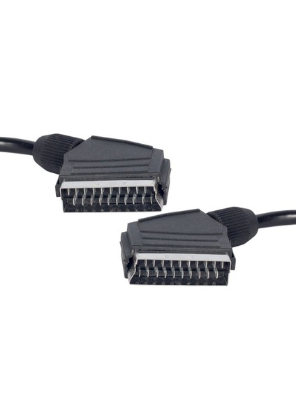 Scart Scart Kablo Siyah 7 mm 1.2 Metre Poşetli (5067)