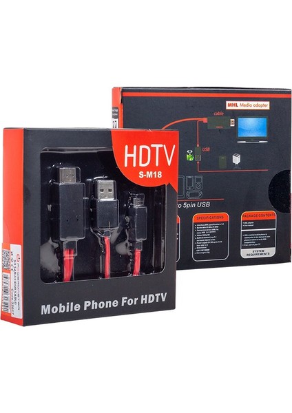 Samsung Galaxy S3-S4-S5 Hd Tv Görüntü Aktarıcı (5067)