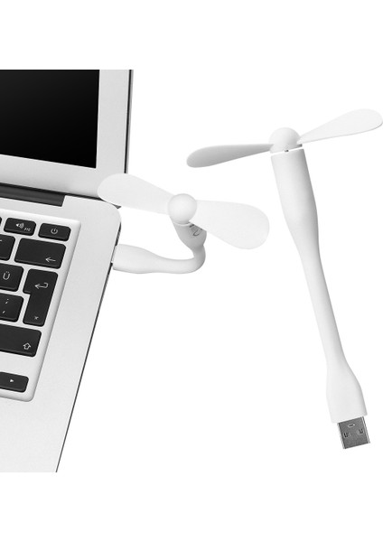 Taşınabilir Esnek Beyaz USB Mini Fan SL-UF05 (5067)