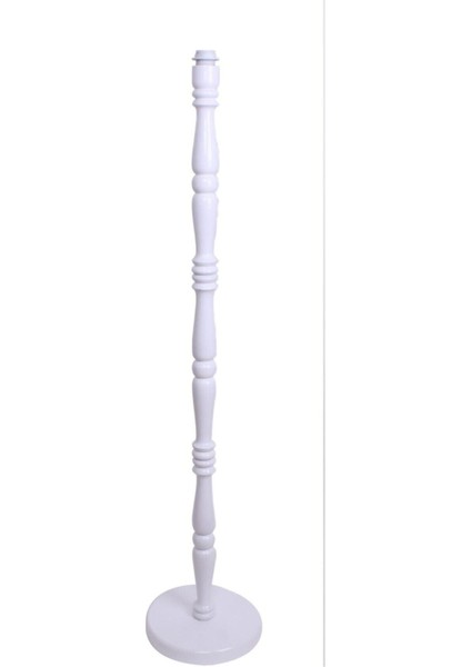 Kumaş Kaplama Ahşap Ayak Lambader Vizon Çiçek Süsleme modelleri