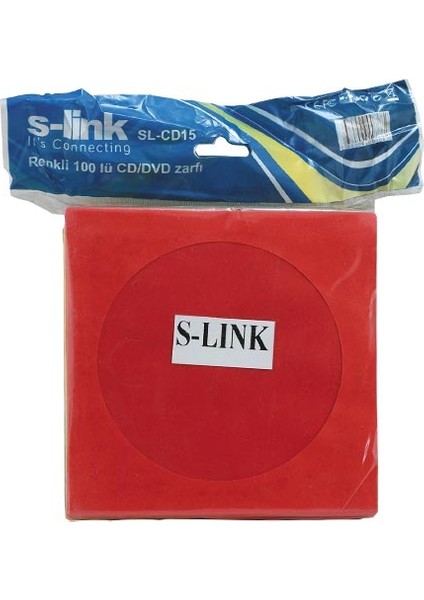 CD Zarfı 100 Lük Renkli (SL-CD15) (5067)