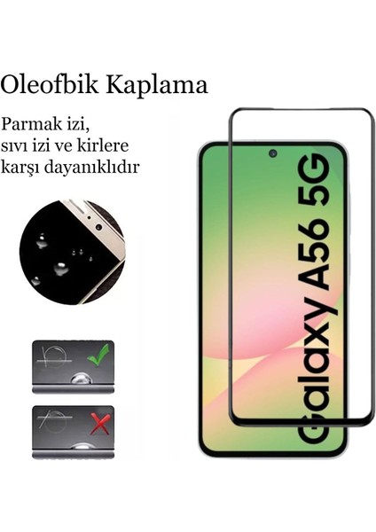 Samsung Galaxy A56 5g Kırılmaz Cam 5d Tam Kaplayan Temperli Ekran Koruyucu